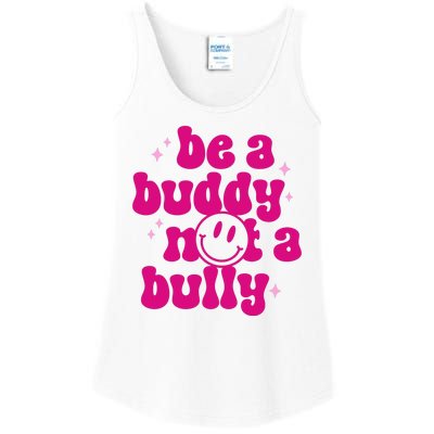 Be A Buddy Not A Bully Retro Smile Anti Bullying Unity Day Ladies Essential Tank