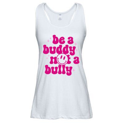 Be A Buddy Not A Bully Retro Smile Anti Bullying Unity Day Ladies Essential Flowy Tank