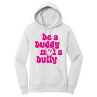 Be A Buddy Not A Bully Retro Smile Anti Bullying Unity Day Women's Pullover Hoodie