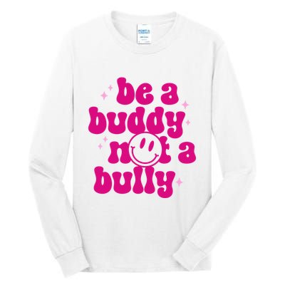 Be A Buddy Not A Bully Retro Smile Anti Bullying Unity Day Tall Long Sleeve T-Shirt