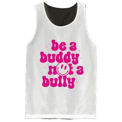 Be A Buddy Not A Bully Retro Smile Anti Bullying Unity Day Mesh Reversible Basketball Jersey Tank