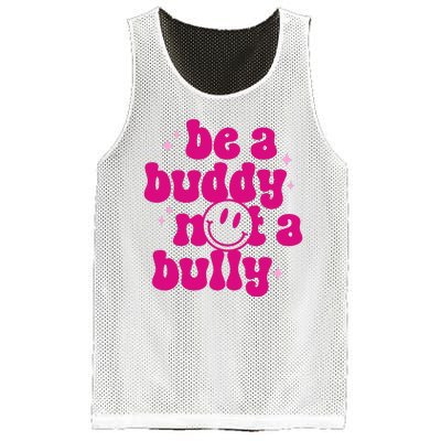 Be A Buddy Not A Bully Retro Smile Anti Bullying Unity Day Mesh Reversible Basketball Jersey Tank