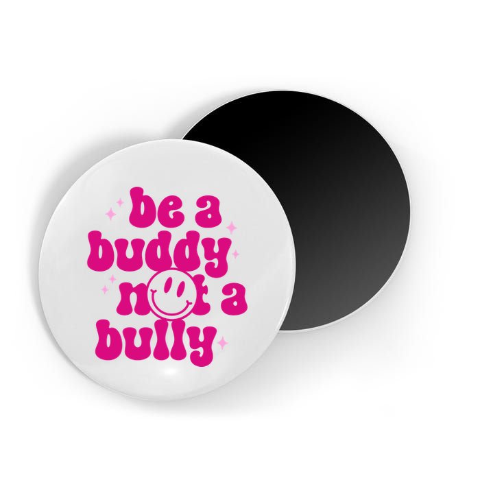 Be A Buddy Not A Bully Retro Smile Anti Bullying Unity Day Magnet