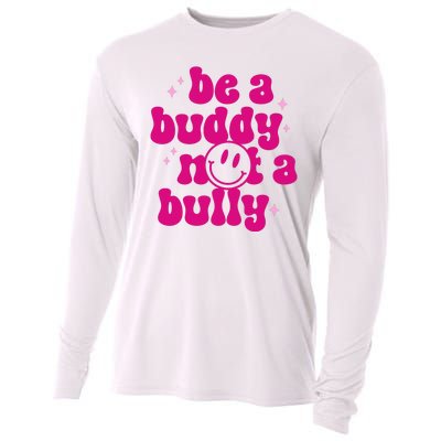 Be A Buddy Not A Bully Retro Smile Anti Bullying Unity Day Cooling Performance Long Sleeve Crew