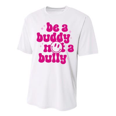 Be A Buddy Not A Bully Retro Smile Anti Bullying Unity Day Performance Sprint T-Shirt