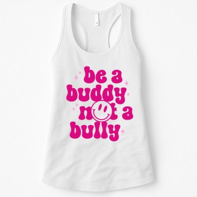 Be A Buddy Not A Bully Retro Smile Anti Bullying Unity Day Womens Tank Top