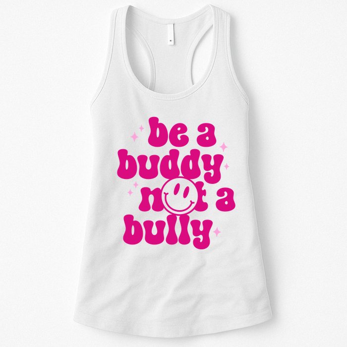Be A Buddy Not A Bully Retro Smile Anti Bullying Unity Day Womens Tank Top