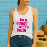 Be A Buddy Not A Bully Retro Smile Anti Bullying Unity Day Womens Tank Top