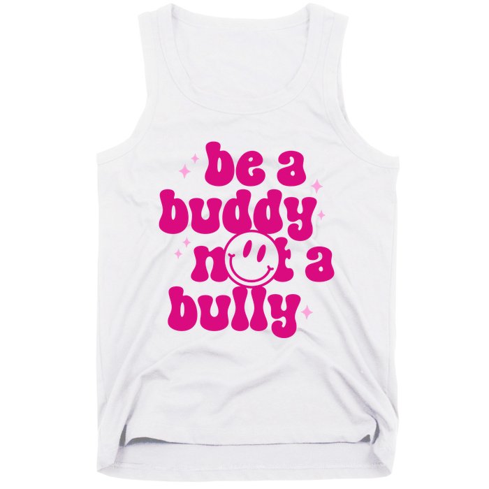 Be A Buddy Not A Bully Retro Smile Anti Bullying Unity Day Tank Top