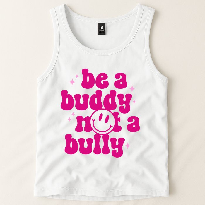 Be A Buddy Not A Bully Retro Smile Anti Bullying Unity Day Tank Top