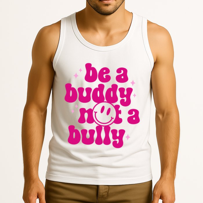 Be A Buddy Not A Bully Retro Smile Anti Bullying Unity Day Tank Top