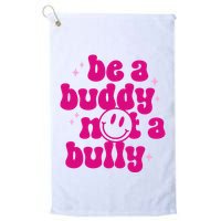 Be A Buddy Not A Bully Retro Smile Anti Bullying Unity Day Golf Towel