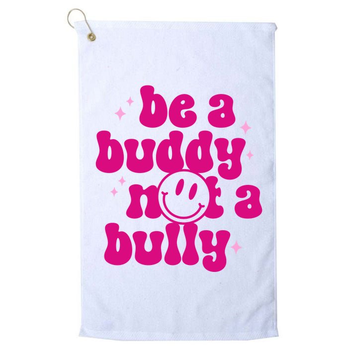 Be A Buddy Not A Bully Retro Smile Anti Bullying Unity Day Golf Towel