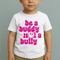 Be A Buddy Not A Bully Retro Smile Anti Bullying Unity Day Toddler T-Shirt