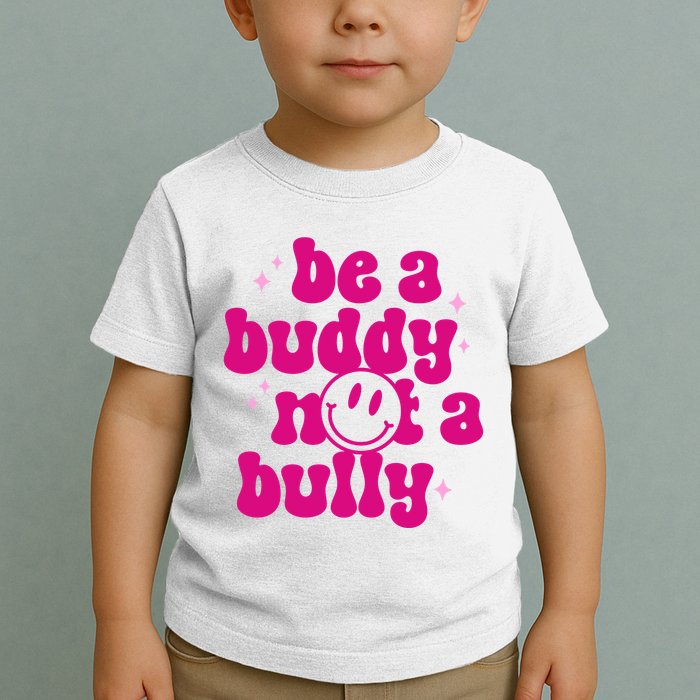 Be A Buddy Not A Bully Retro Smile Anti Bullying Unity Day Toddler T-Shirt