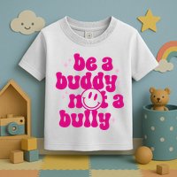 Be A Buddy Not A Bully Retro Smile Anti Bullying Unity Day Toddler T-Shirt