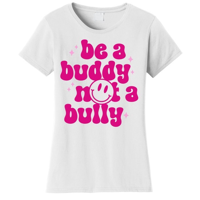 Be A Buddy Not A Bully Retro Smile Anti Bullying Unity Day Women's T-Shirt