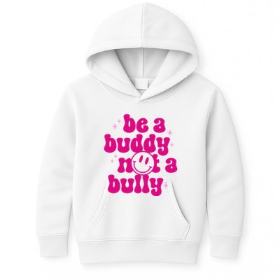 Be A Buddy Not A Bully Retro Smile Anti Bullying Unity Day Kids Hoodie