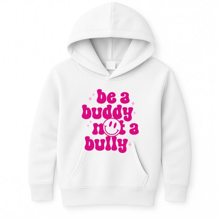 Be A Buddy Not A Bully Retro Smile Anti Bullying Unity Day Kids Hoodie