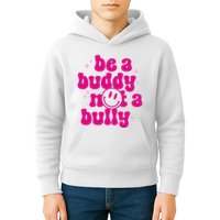 Be A Buddy Not A Bully Retro Smile Anti Bullying Unity Day Kids Hoodie