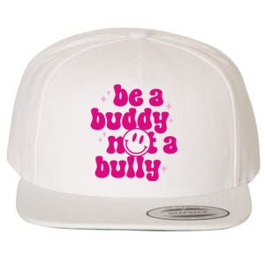 Be A Buddy Not A Bully Retro Smile Anti Bullying Unity Day Wool Snapback Cap