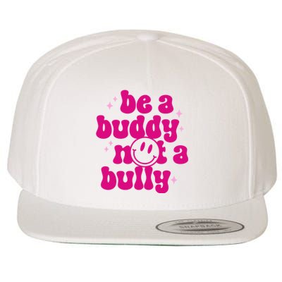 Be A Buddy Not A Bully Retro Smile Anti Bullying Unity Day Wool Snapback Cap