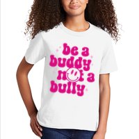 Be A Buddy Not A Bully Retro Smile Anti Bullying Unity Day Kids T-Shirt