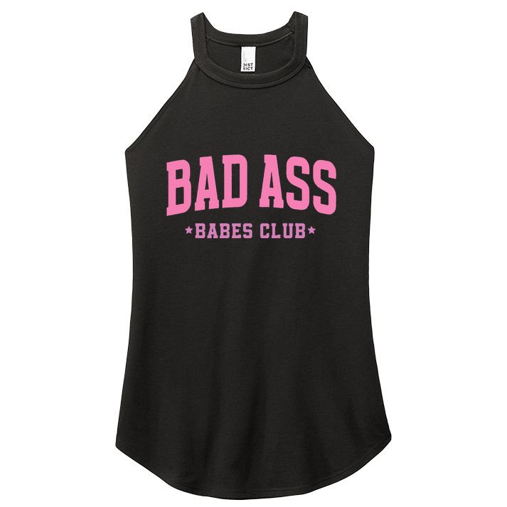 Bad Ass Babes Club Cute Women's Perfect Tri Rocker Tank