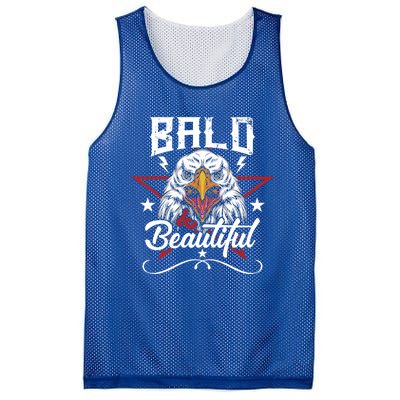 Bald And Beautiful Funny Bald Eagle America Usa 4th Of July Gift Mesh Reversible Basketball Jersey Tank