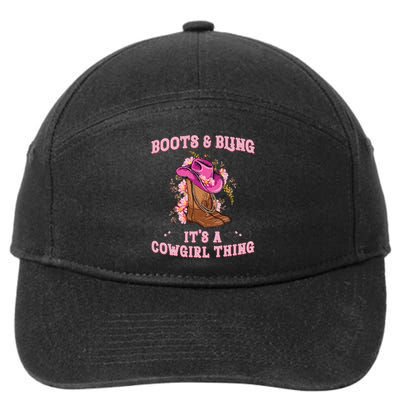 Boots And Bling Its A Cowgirl Thing Cute Love Country 7-Panel Snapback Hat