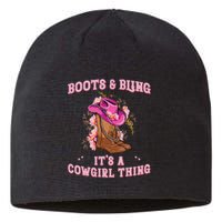 Boots And Bling Its A Cowgirl Thing Cute Love Country Sustainable Beanie