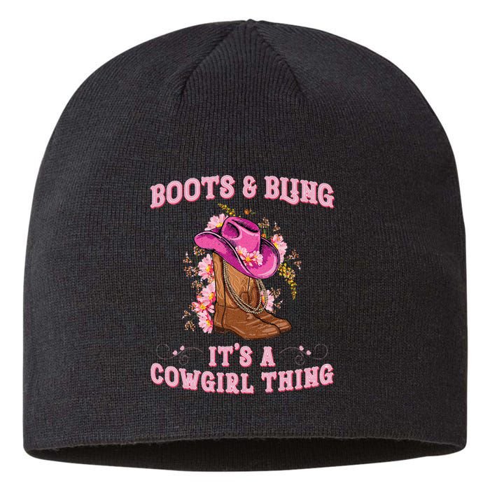 Boots And Bling Its A Cowgirl Thing Cute Love Country Sustainable Beanie