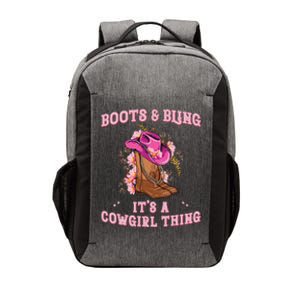 Boots And Bling Its A Cowgirl Thing Cute Love Country Vector Backpack