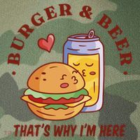 Burger And Beer That's Why I'm Here Legacy Tie Dye Trucker Hat