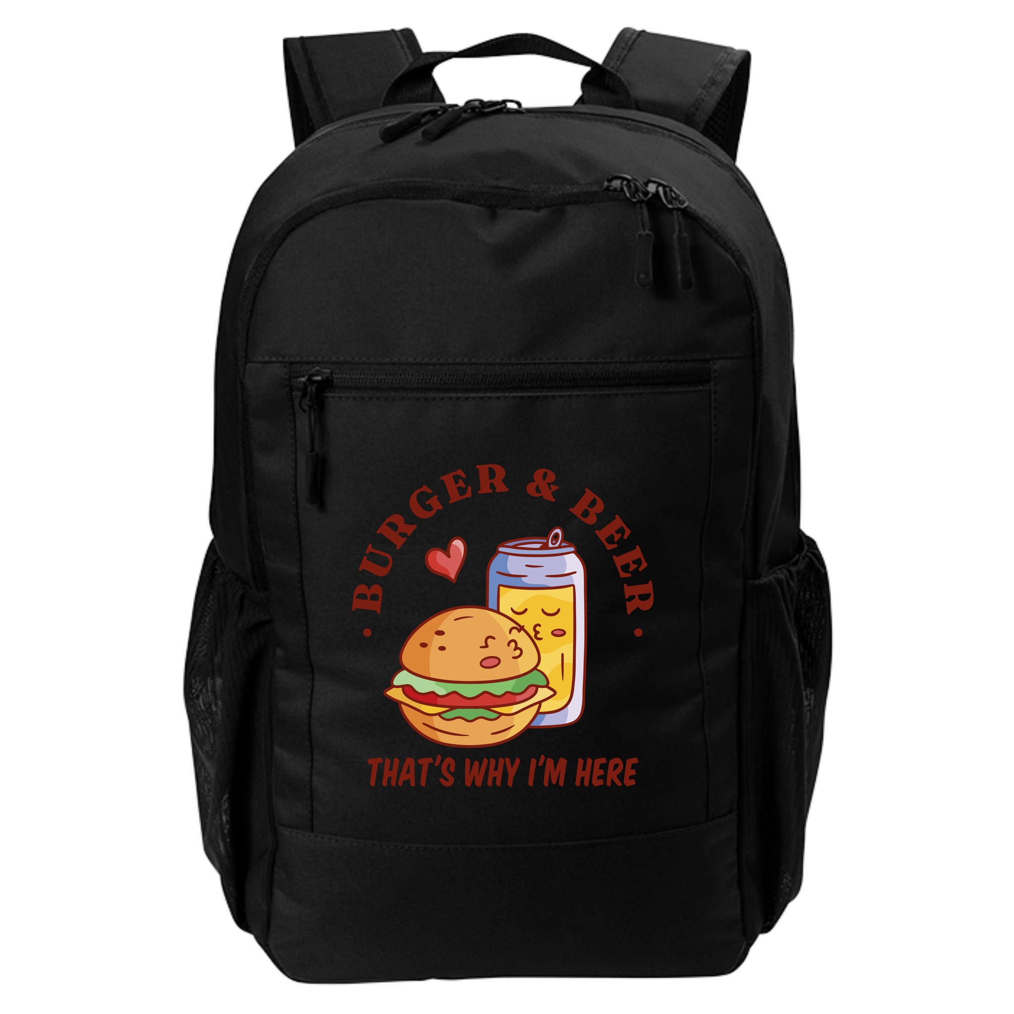Burger And Beer That's Why I'm Here Backpack