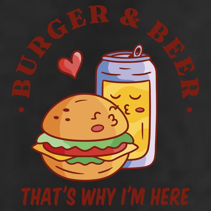 Burger And Beer That's Why I'm Here Golf Towel