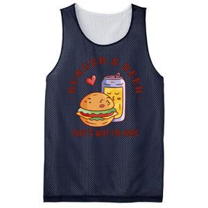 Burger And Beer That's Why I'm Here Mesh Reversible Basketball Jersey Tank