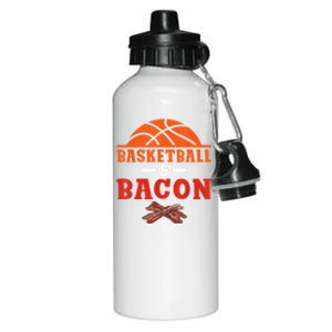 Basketball And Bacon Lover Basketball Aluminum Water Bottle