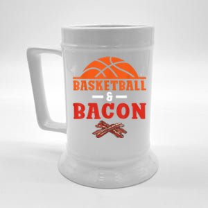 Basketball And Bacon Lover Basketball Beer Stein