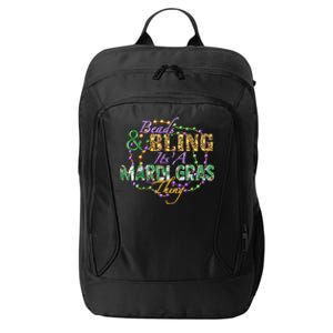 Beads And Bling It's' A Mardi Gras Thing Funny Mardi Gras Festival City Backpack