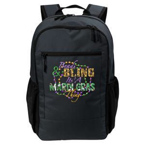 Beads And Bling It's' A Mardi Gras Thing Funny Mardi Gras Festival Daily Commute Backpack