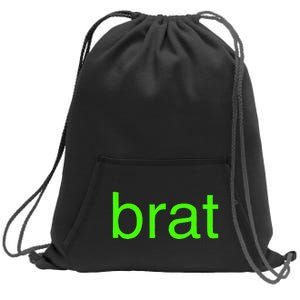 Brat Album Sweatshirt Cinch Pack Bag