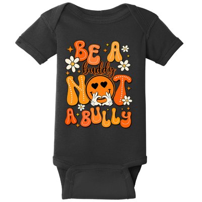 Be A Buddy Not A Bully Orange Anti Bullying Unity Day Baby Bodysuit