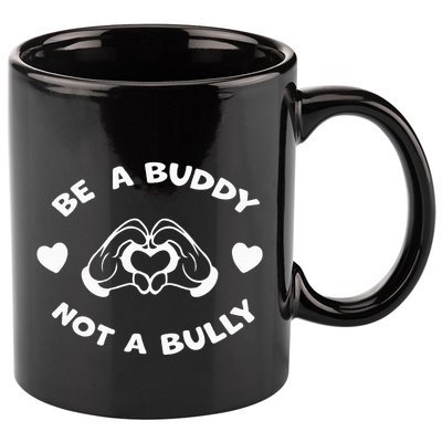 Be a Buddy Not a Bully Unity Day Orange Anti Bullying 11oz C Handle Ceramic Mug