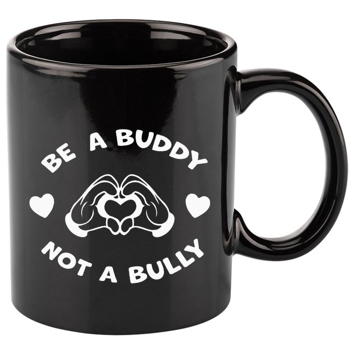 Be a Buddy Not a Bully Unity Day Orange Anti Bullying 11oz C Handle Ceramic Mug