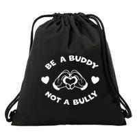 Be a Buddy Not a Bully Unity Day Orange Anti Bullying Drawstring Bag