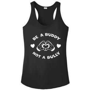 Be a Buddy Not a Bully Unity Day Orange Anti Bullying Ladies PosiCharge Competitor Racerback Tank