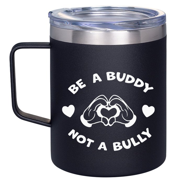 Be a Buddy Not a Bully Unity Day Orange Anti Bullying 12oz Stainless Steel Coffee Mug