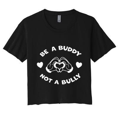 Be a Buddy Not a Bully Unity Day Orange Anti Bullying Crop Top