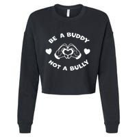 Be a Buddy Not a Bully Unity Day Orange Anti Bullying Cropped Pullover Crew